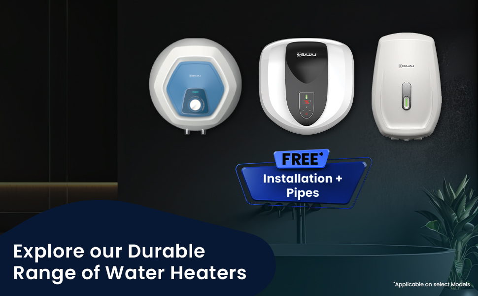 bajaj water heater for home, geyser, water geyser for bathroom , fast heating water heater