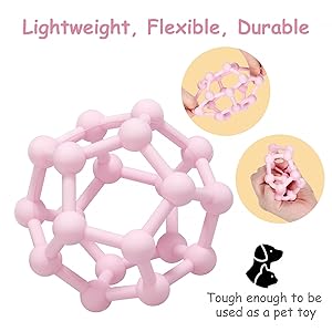 baby infant Rattle teether toys silicone teething gel ball sensory grasping activity teether toys