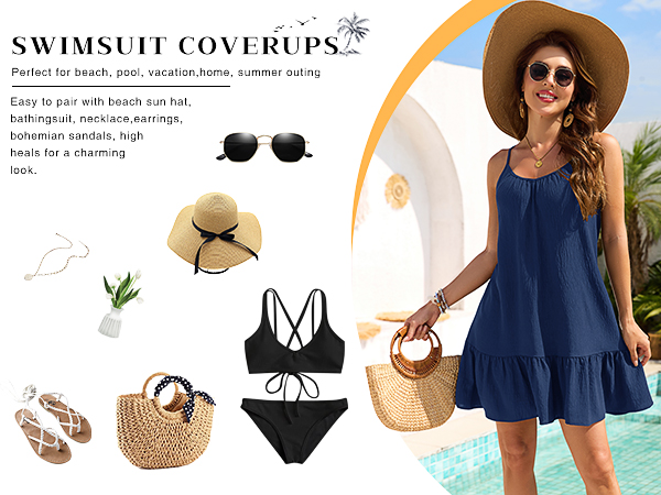 Kame　ラブブ　HOPE SERENITY Halife Womens Bathing Suit Cover Up Swim Cover Ups Vacation