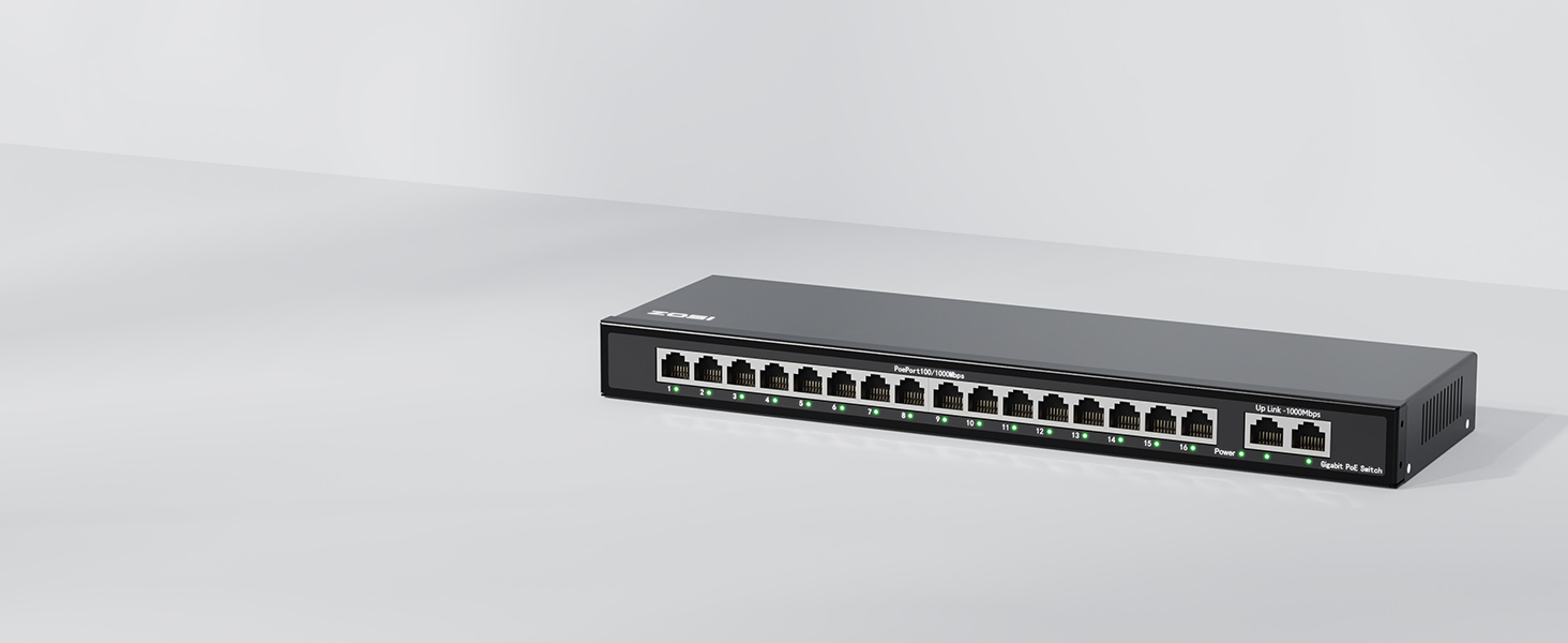 16 port poe switch