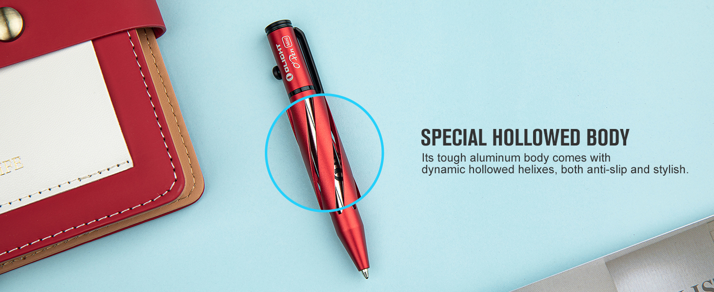 OLIGHT O'Pen Mini Ballpoint Pen, Replaceable EDC Black Ink Pens By Bolt