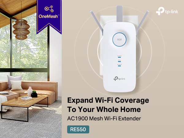 افزایش دهنده برد روتر مش وای فای - TP-Link AC1900 RE550
