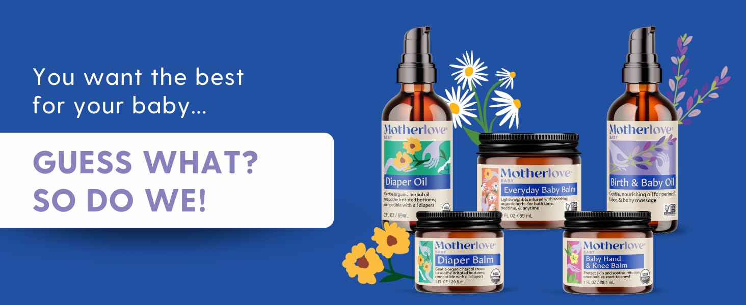 Everyday Baby & Diaper Balms, Baby Hand & Knee Balm, Birth & Baby Oil