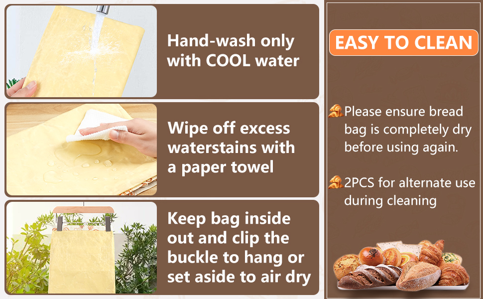 Easy to Clean the Bread Bag