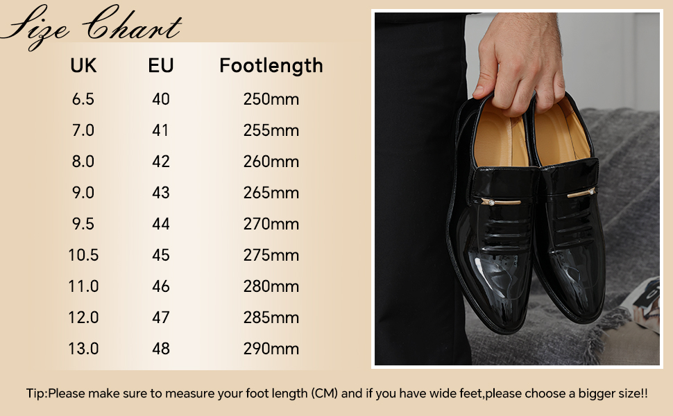 EDITCOZY Mens Dress Slip On Loafer Shoes Driving Leather Lined Oxfords Wedding Guest Moccasin Formal Business Work Shoes 10 Black