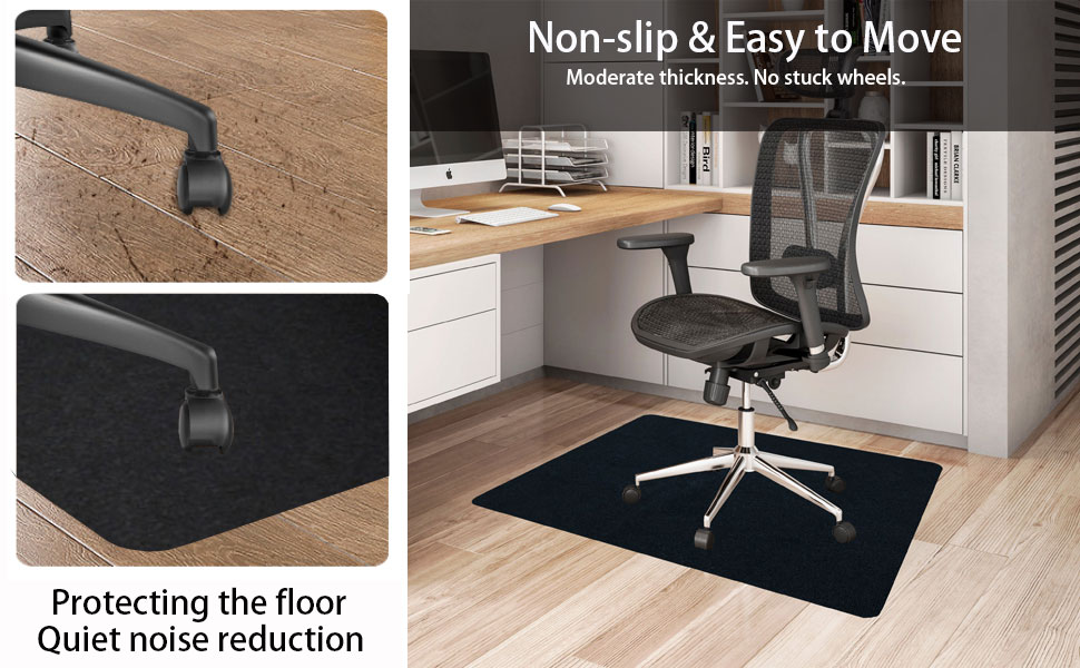 Jakarl Office Rolling Chair Mat for Hardwood Tile Floor