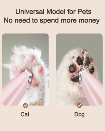 Cordless Dog Paw Trimmer, Rechargeable Small Pet Hair Trimmer for Grooming, Cat Hair Clippers Shave