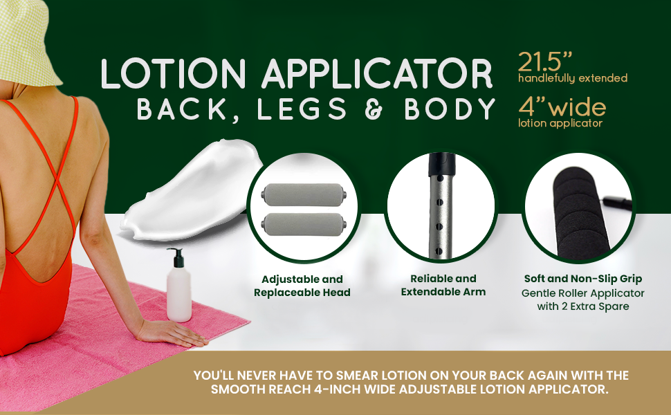 Smooth Reach Lotion Applicator For Back, Body Lotion Back