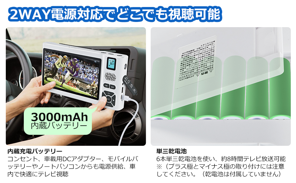 Amazon.co.jp: 【2025発売】 防災ラジオ テレビ 7インチ大画面