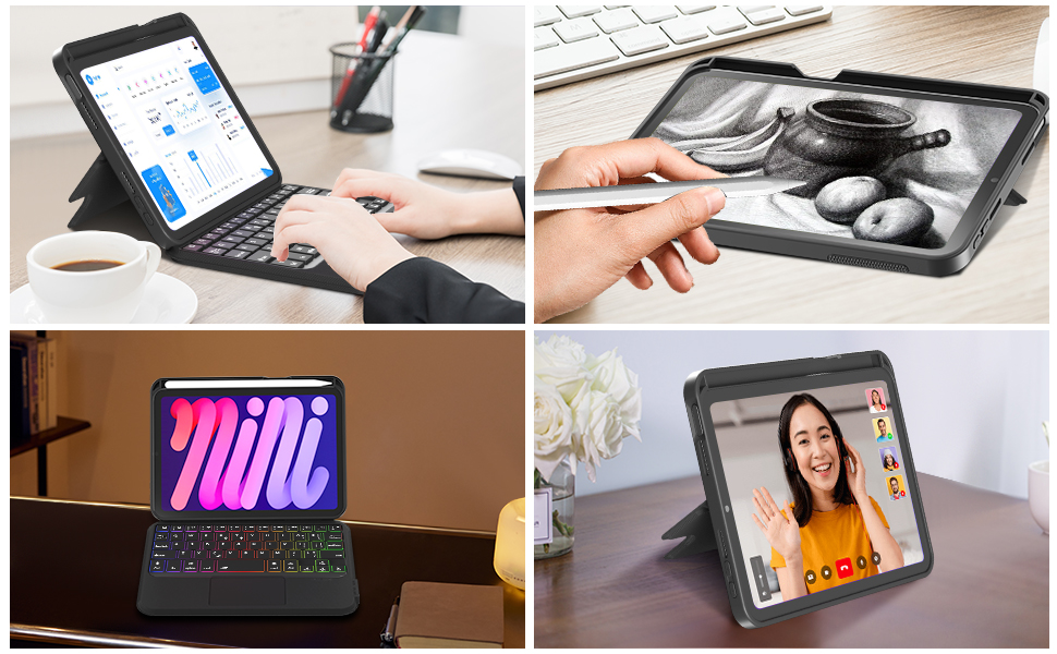 Amazon.co.jp: Omikamo ipad mini6 キーボード付きケース 第6