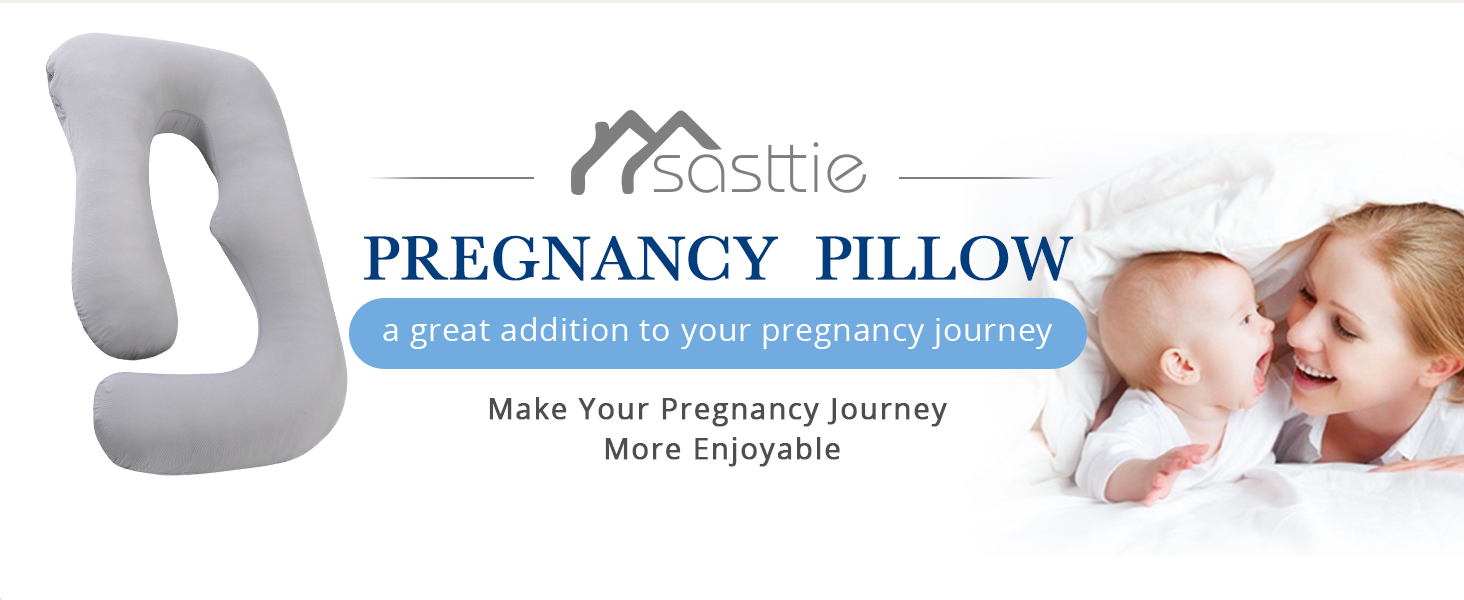 SASTTIE Cooling Pregnancy Pillows for Sleeping, Maternity Pillow for Pregnant Women, 59'' U