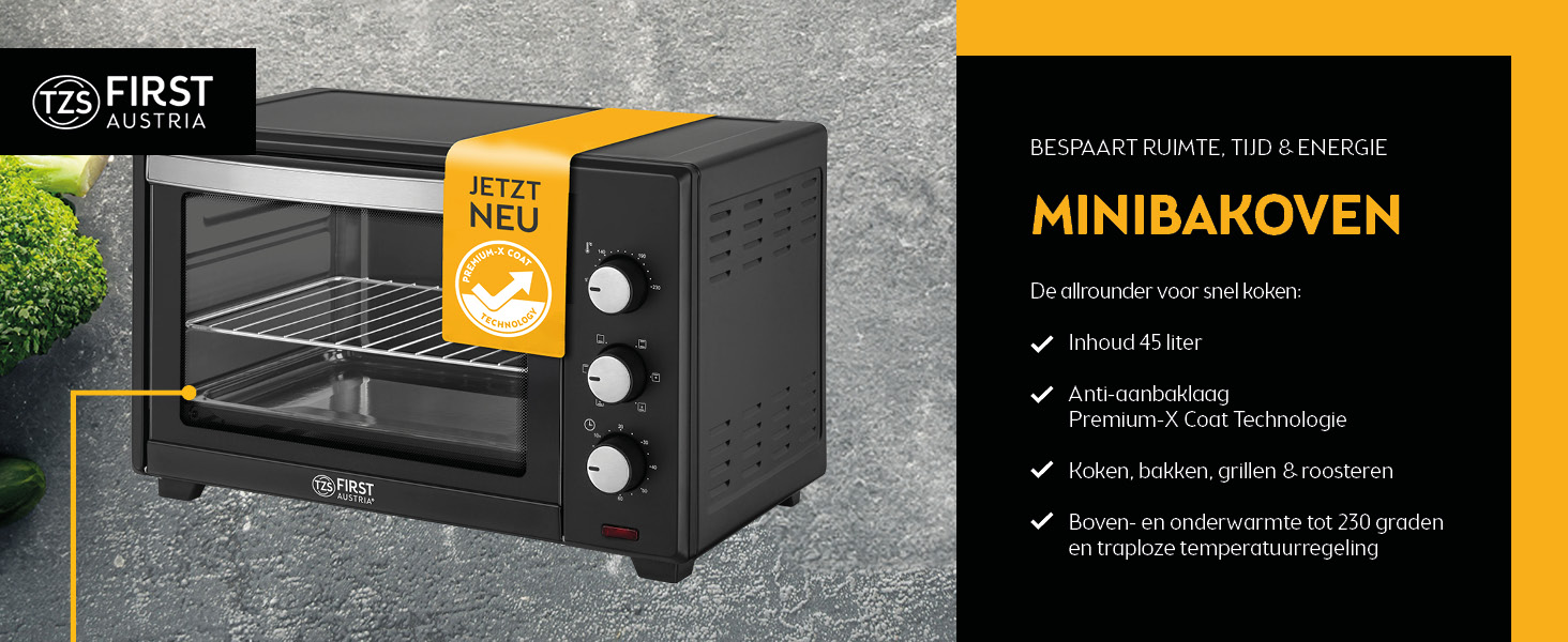 bakoven mini-oven heteluchtoven halogeenoven raketoven grill convectie gasoven verwarmingsoven