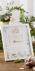 woodland baby shower guest book