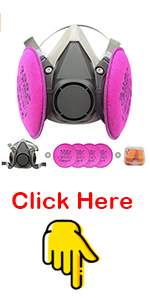 Reusable Half Facepiece Cover with 4pcs 2097 Filter
