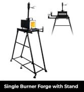 Simond Store - Single Burner forging kit & Propane Forge Stand 12" X 12" Heavy-Duty Knife Forge S...