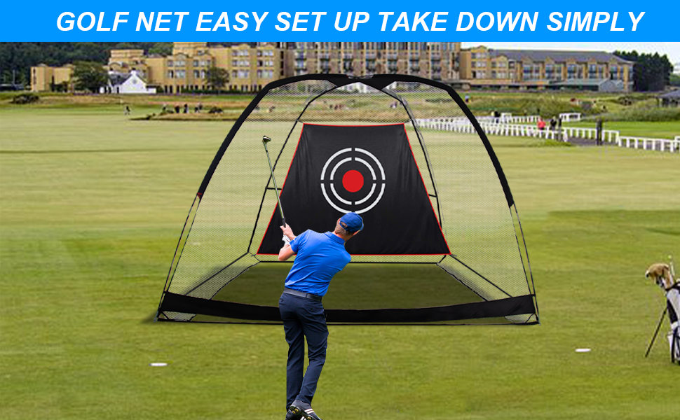 ANDGOAL Golf Practice Driving Net Backyard Golf Net Hitting Training