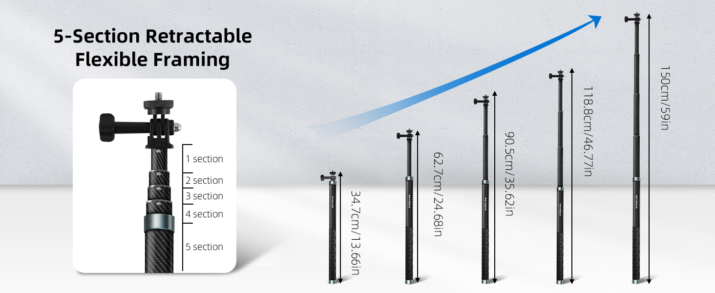 Carbon Fiber Selfie Stick