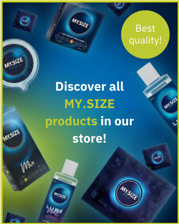 MY.SIZE Classic Condoms Size 1 I 47 mm Width I 3 Pieces Trial Pack I ...