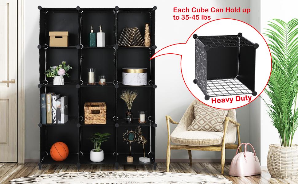 VINGLI 25 Cube Storage Organizer Closet Storage Shelves