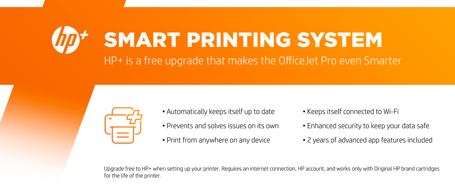 hp+ smart printing system wireless printing advanced smart app mobile fax