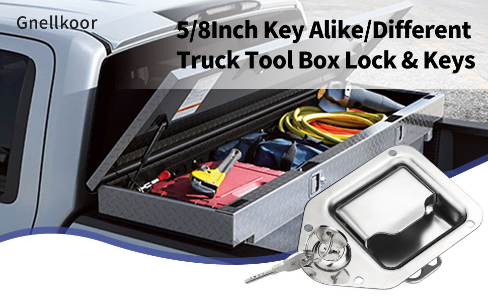 Truck Tool Box Lock, 2 Pack Universal Keyed Toolbox Lock