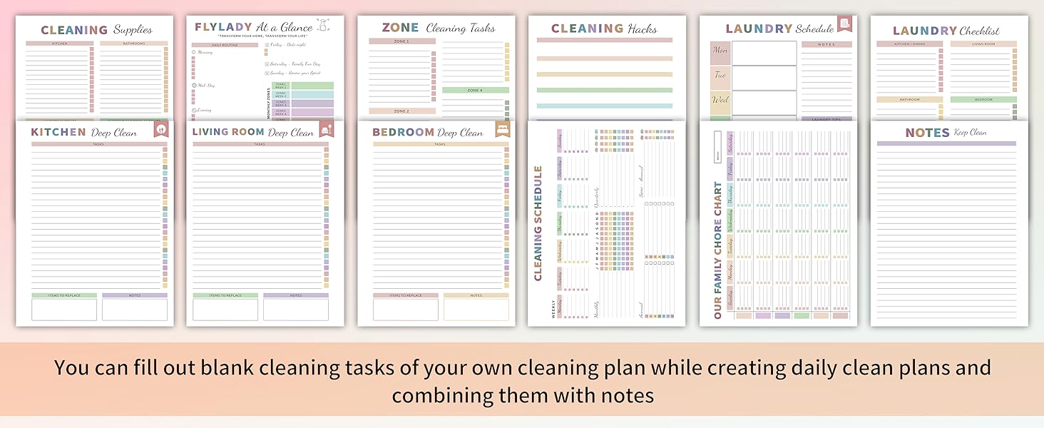 Collection of educational worksheet templates with lined spaces and graphing sections, arranged in grid layout with pink borders.