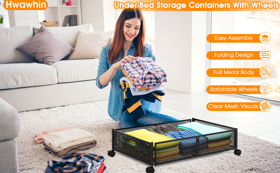 Under Bed Storage,Under Bed Storage Containers with Wheels