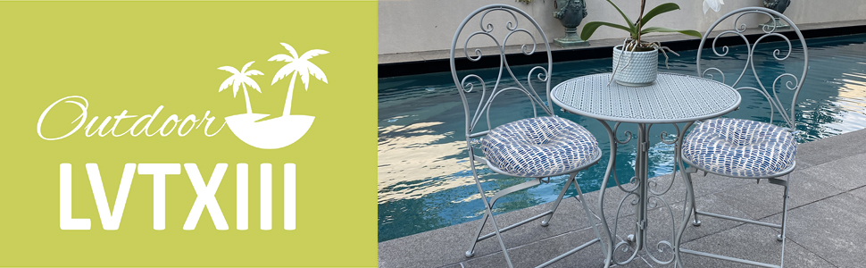 seat cushions for kitchen chairs round bistro chair cushion patio chair pads 2 pack navy grey blue