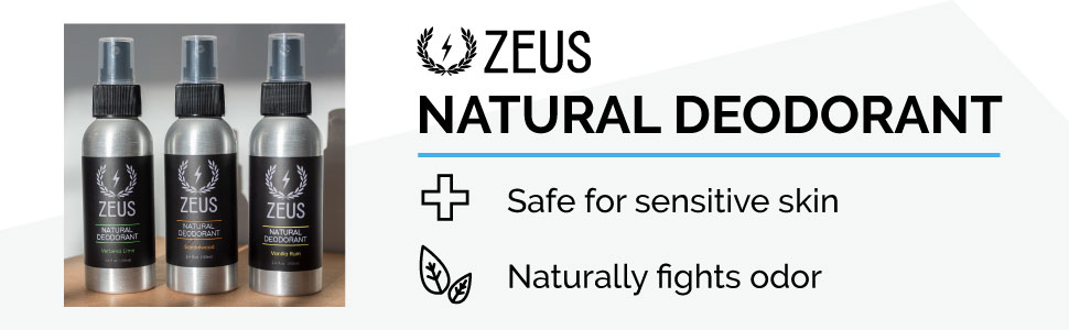 zeus natural deodorant is safe for sensitive skin, naturally fights odor and doesnt stain 
