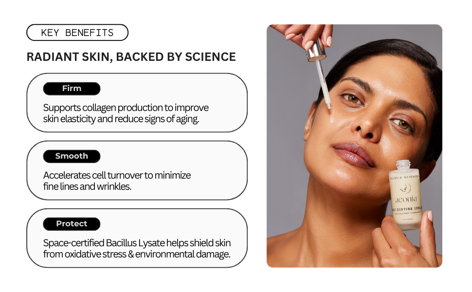 firm skin, support collagen production, protect skin against free radicals