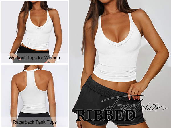 Amazon.com: Hragc Womens Deep V Neck Low Cut Racerback Ribbed Full Amazon.com: Hragc Womens Deep V Neck Low Cut Racerback Ribbed Full