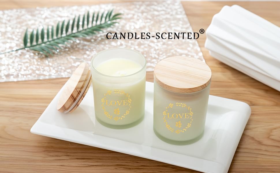 Scented Candles, Vanilla + Gardenia, Scented Jar Candle 2