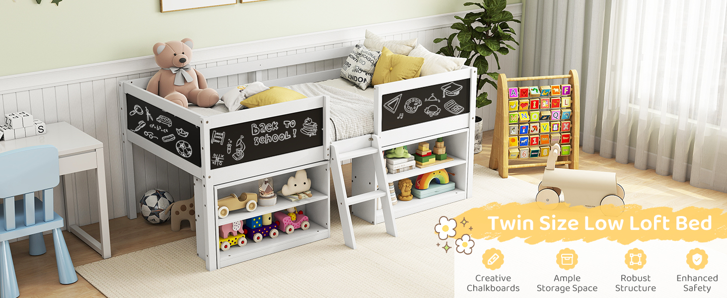 Low Loft Bed