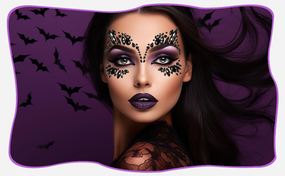 face jewels stick on