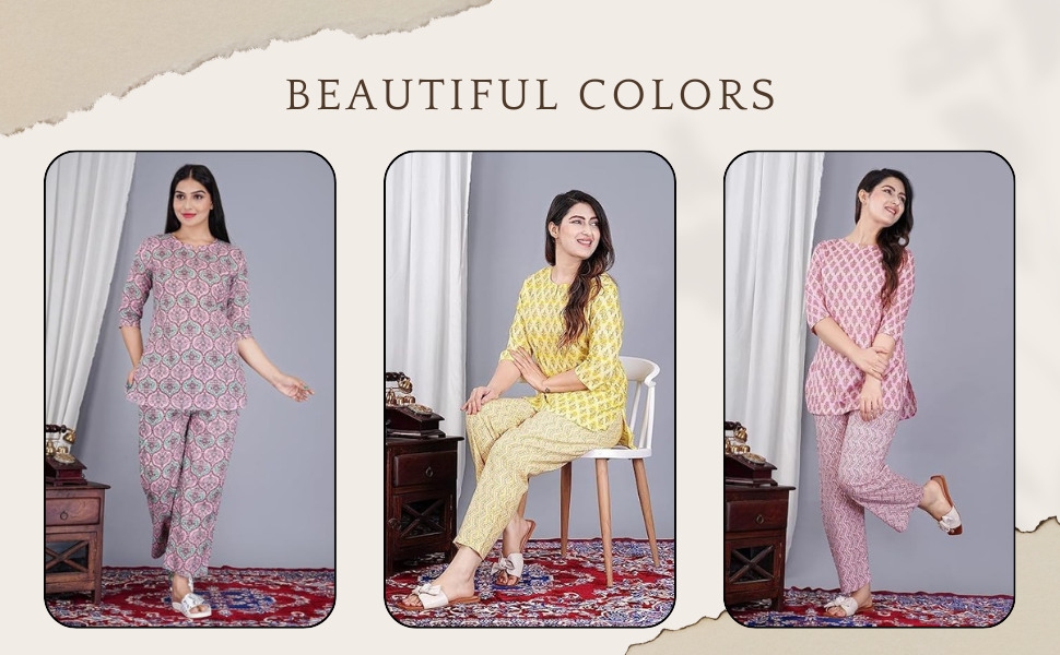top and pajama set for women cotton cotton night suit for women night suit for women summer