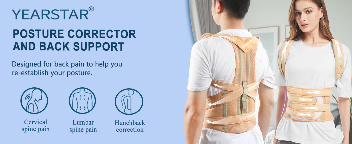 Back brace posture corrector