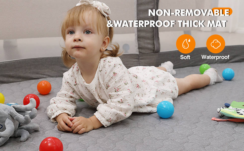 baby play pen with mat