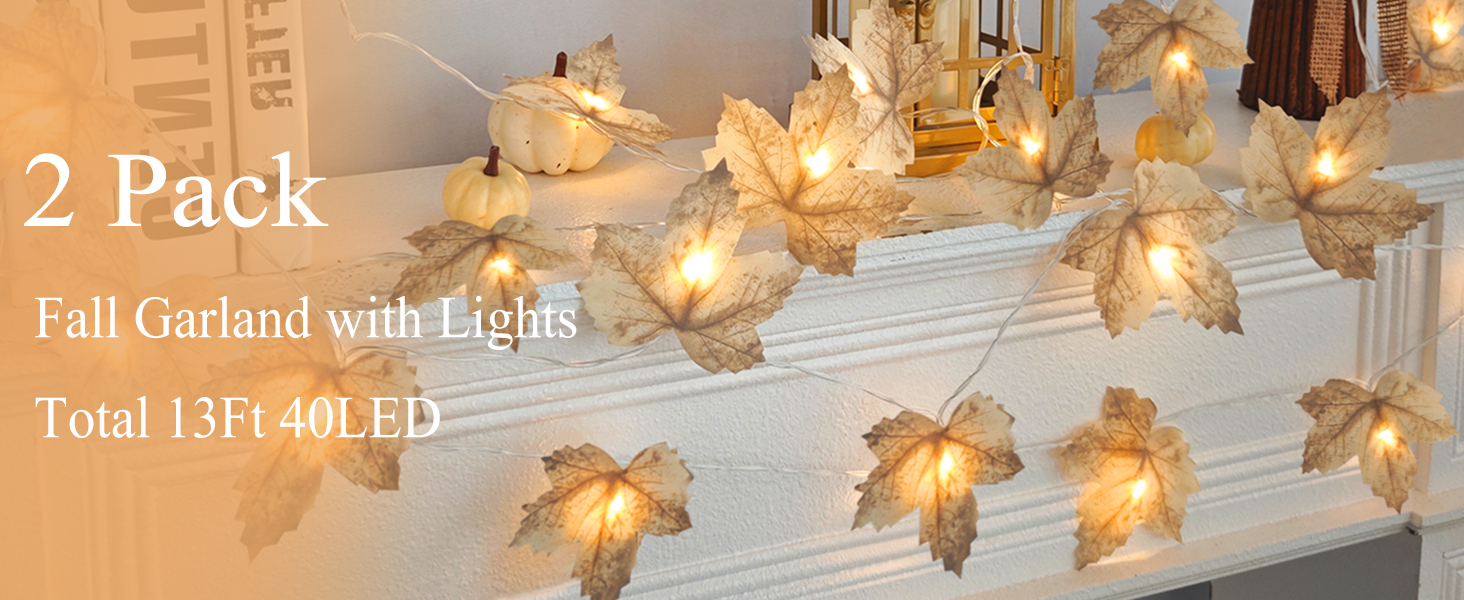 fall decorations for home fall decor fall garland with lights thanksgiving decorations halloween