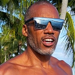 Polarized silver sunglasses for women mirrored UV protection men trendy sport fashion square retro