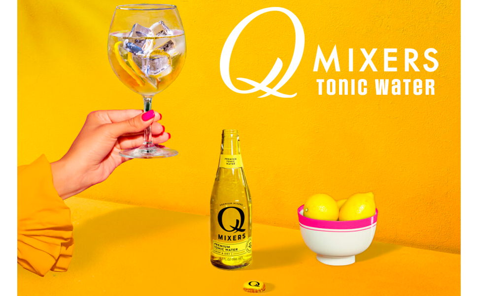 Q Mixers Tonic Water Premium Cocktail Mixer Made with Real