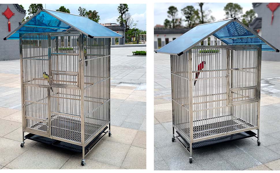 Amazon.co.jp: HUAHUASHOP大型 鳥かご セキセイインコ
