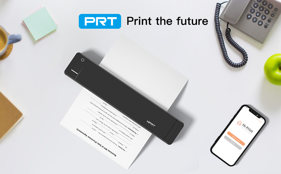 mobile thermal inkless printer portable printer wireless bluetooth compact