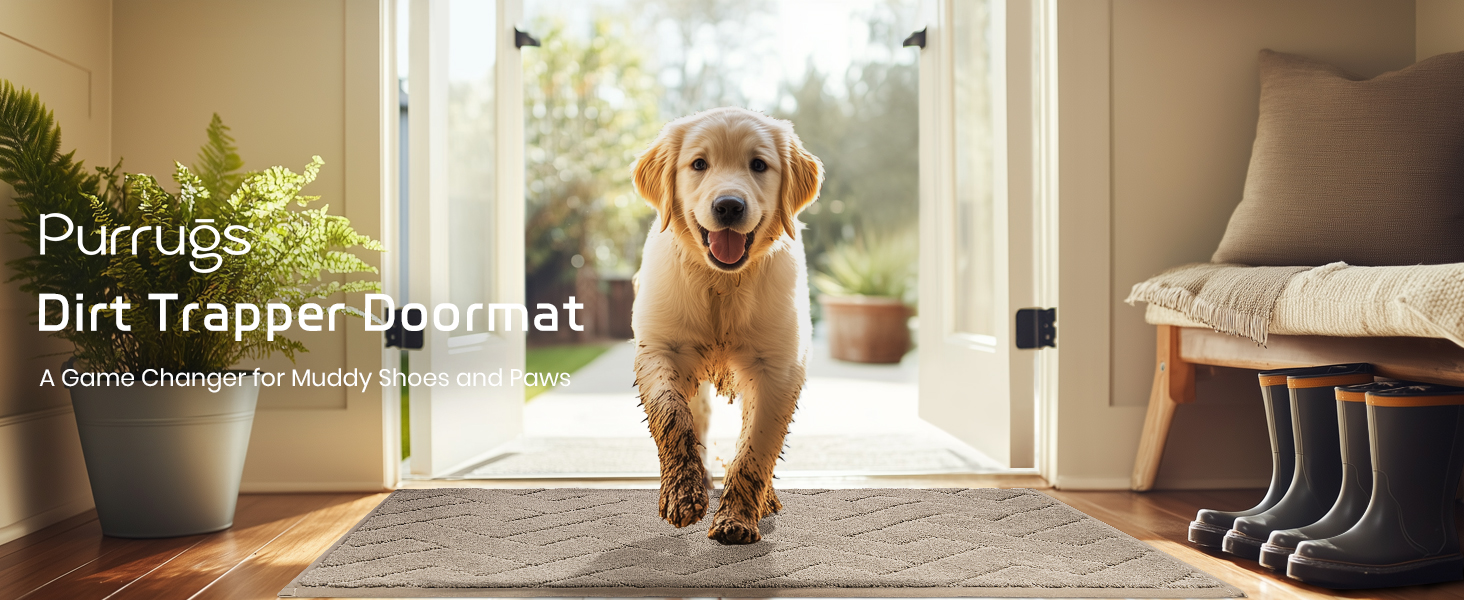 Dog entryway rug