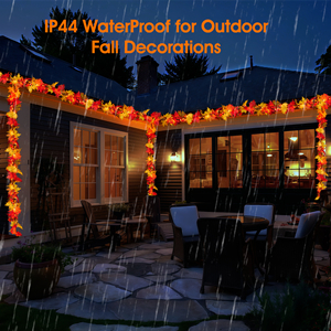 Fall Lights Thanksgiving Lights Fall Garland with Lights