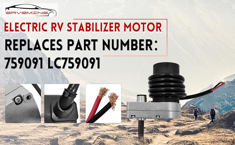 759091 LC759091 Electric RV Stabilizer Motor RV Stabilizers Jack Motor Compatible