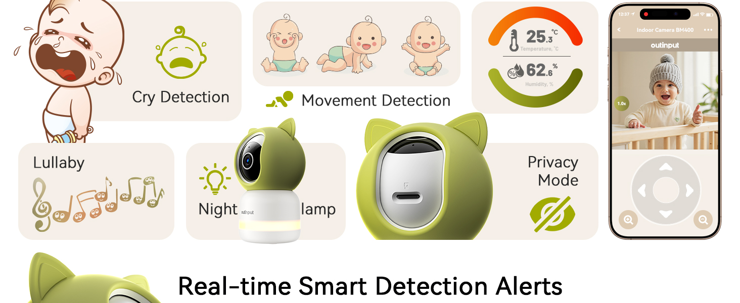 BM400 WiFi baby monitor