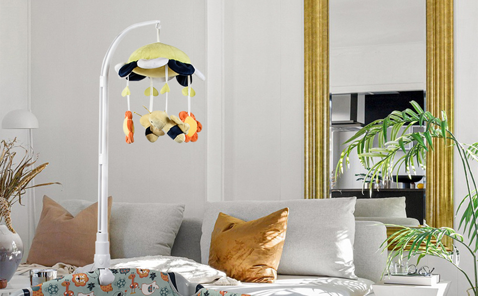 HLEEDUO 32 inch Crib Mobile arm ，Baby Crib Mobile