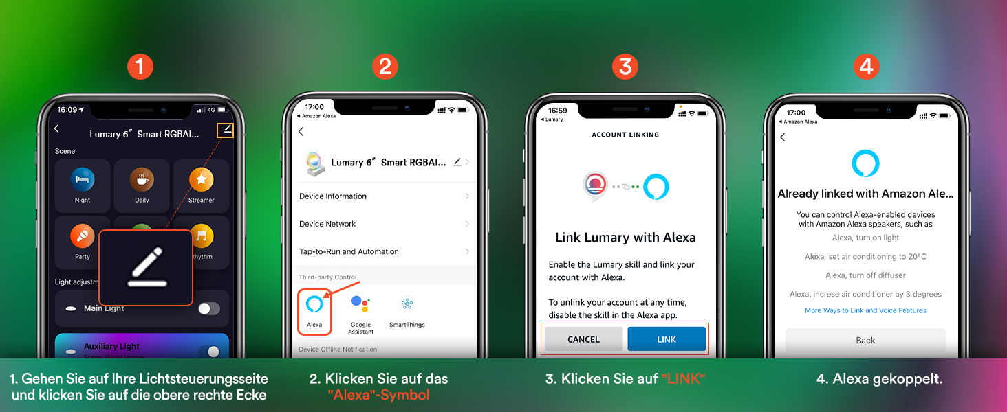 Lumary RGBAI Smart Recessed Light 6 inch