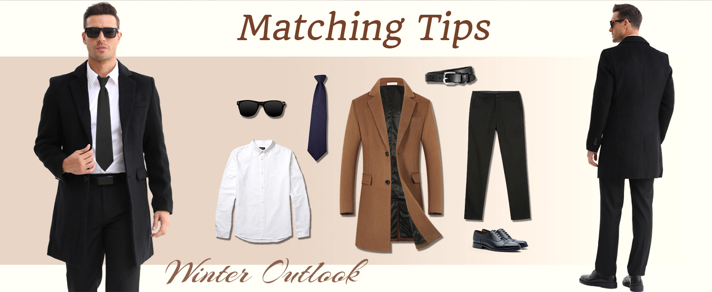 mens pea coat