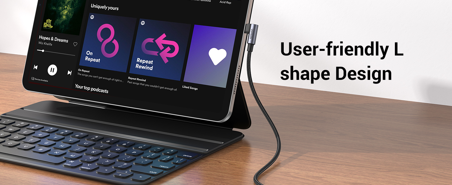 right angle lightning cable